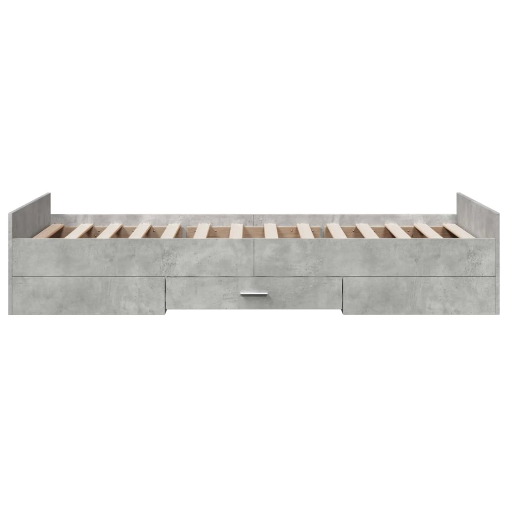 Telaio del letto con storage Grigio Cemento 80 x 200 cm 3429506