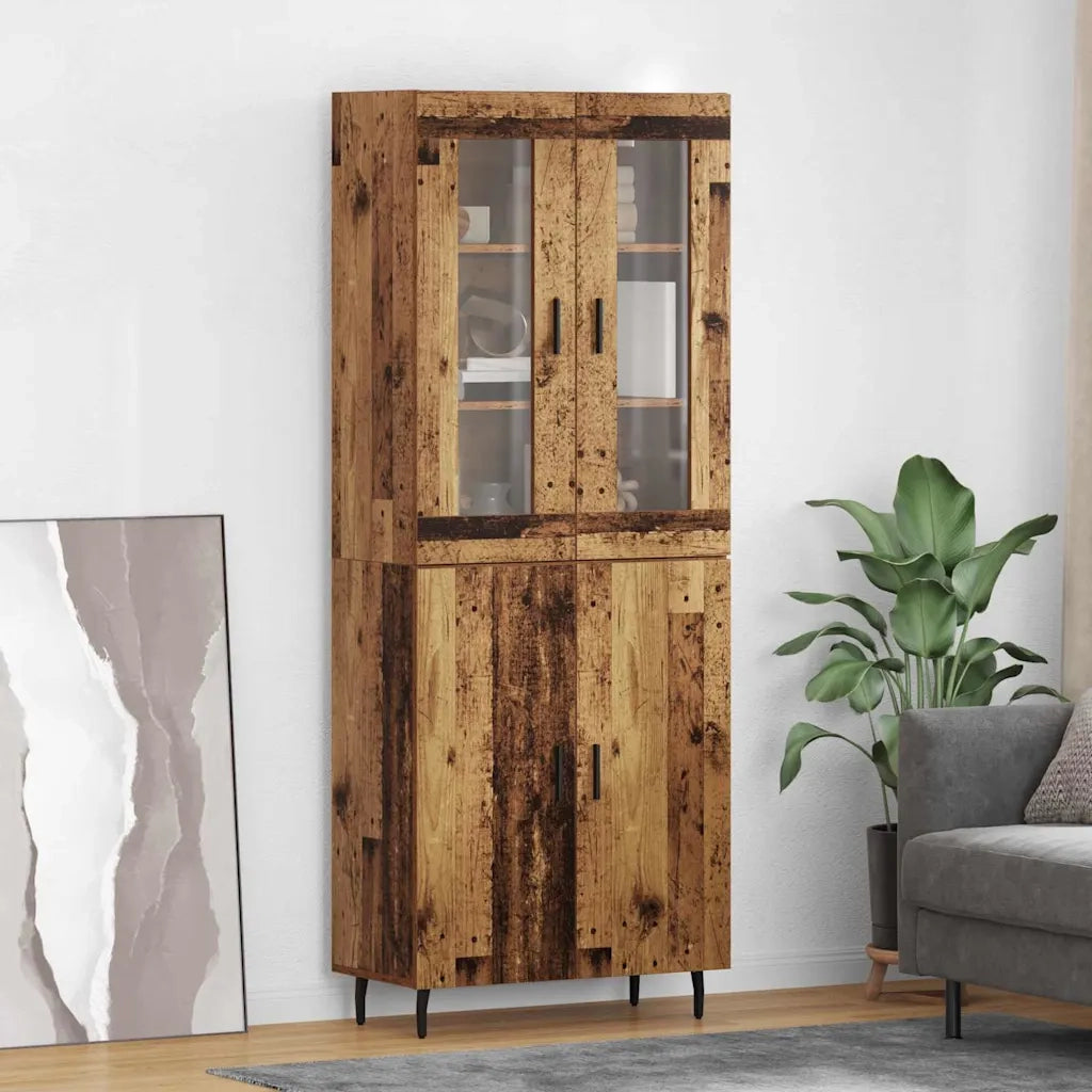 Credenza 2 pcs Legno vecchio Legno multistrato 3415634
