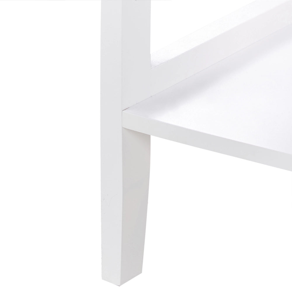 Credenza Bianca 2 Ante Armadio Portaoggetti Mediterraneo Minimalista