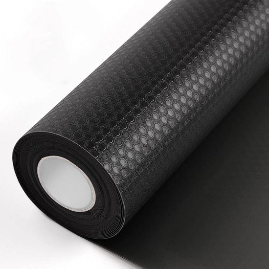 Matte antislip per cucina, 45x500cm, con inserto in ingresso acqua, protezione antislip (nero)