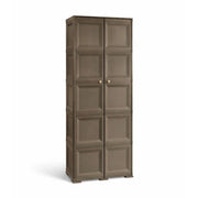 ARMADIO 5 MODULI WENGÉ 79X43X203 CM – MOBILE ALTO CONTENITORE VERTICALE PER ORGANIZZAZIONE CASA E ZONA LIVING