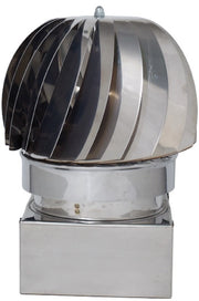 FUMAIOLO GIREVOLE GLOBO INOX Quadrato cm. 32x32