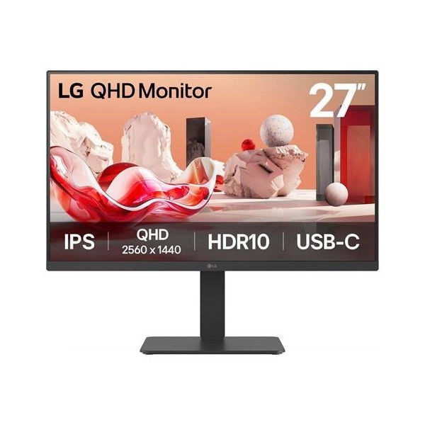 Lg 27ba65qb-b.aeu monitor pc 68,6 cm (27") 2560 x 1440 pixel wide quad hd led nero