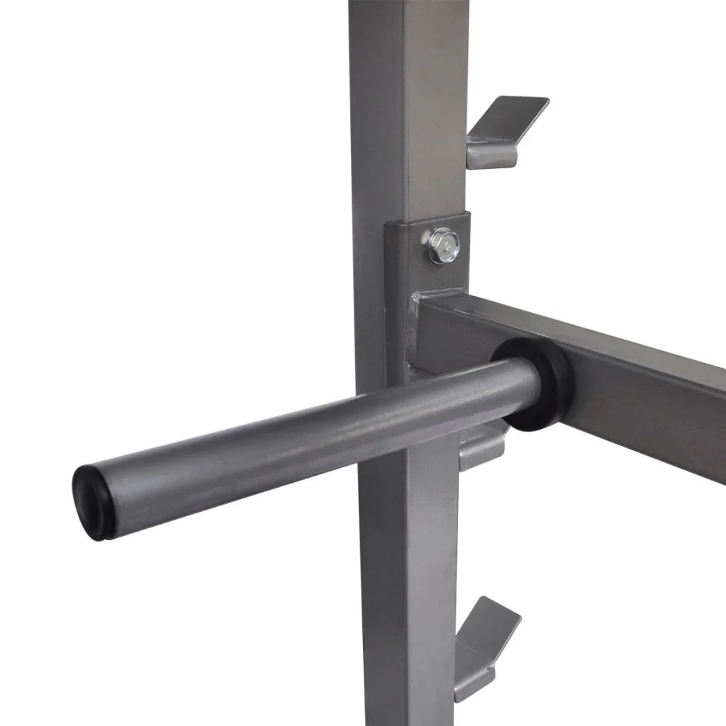 Supporto per bilanciere grigio a 7 tubi da 300 kg 02_0000730