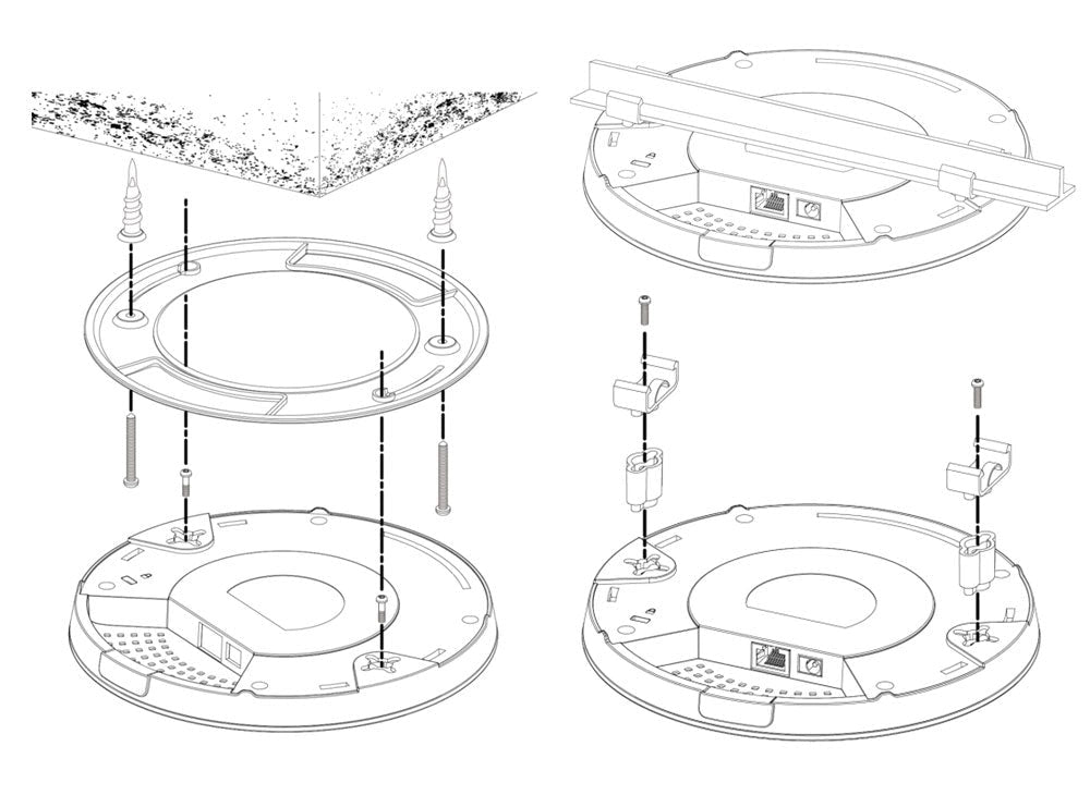 Access Point PoE 2x2 AC Dual-Band Soffitto, CAP1200