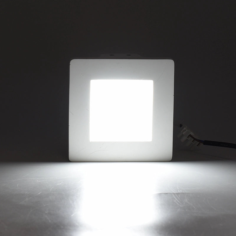 PORTAFARETTO GU10 QUADRATO IN GESSO BIANCO DA INCASSO - ELEGANZA E FUNZIONALITA' PER CONTROSOFFITTI