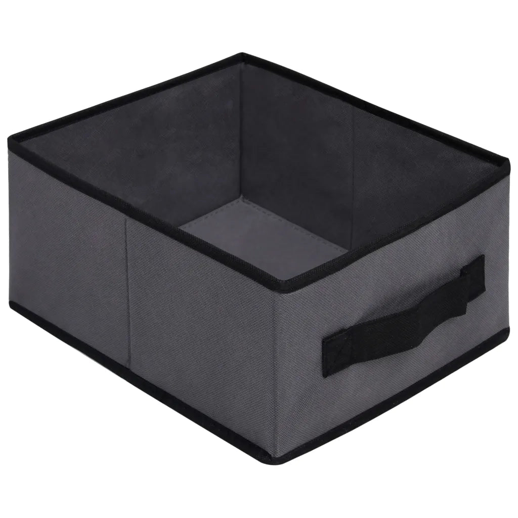 Mobile contenitore funzionale a 6 cassetti per soggiorno/camera da letto 55 x 29 x 55 cm tessuto grigio 02_0046487