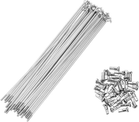 Spieghi in Carbon Stabile a 36 pezzi per ruote da 175mm - 14G - Antisfregamento - Solido e Durevole