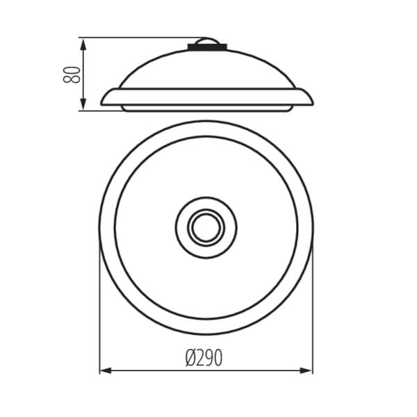 Plafoniera Kanlux Fogler 18121 LED 14W 4000K sensore