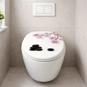 Sedile wc copri vater universale frizionato fantasia in mdf chiusura rallentata *** fantasia chinese spring, confezio...