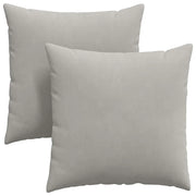 Cuscini da Divano 2 pz | Cuscini per sedie Grigio chiaro 60 x 60 cm Tessuto