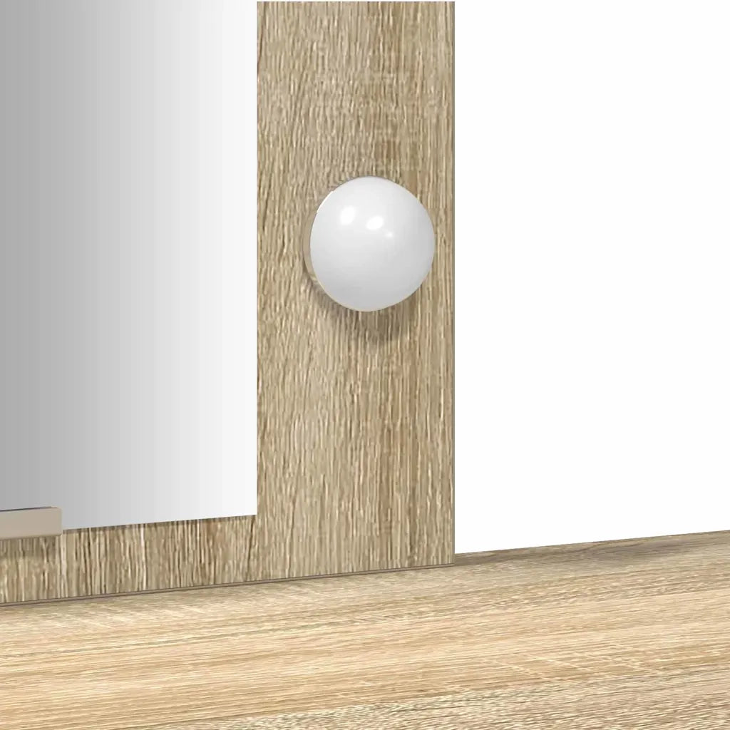 Tavolo da Trucco Marrone 102 x 33 x 135 cm Legno multistrato 865183