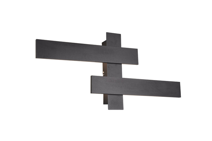 Applique da Interno a LED in Metallo Nero Opaco