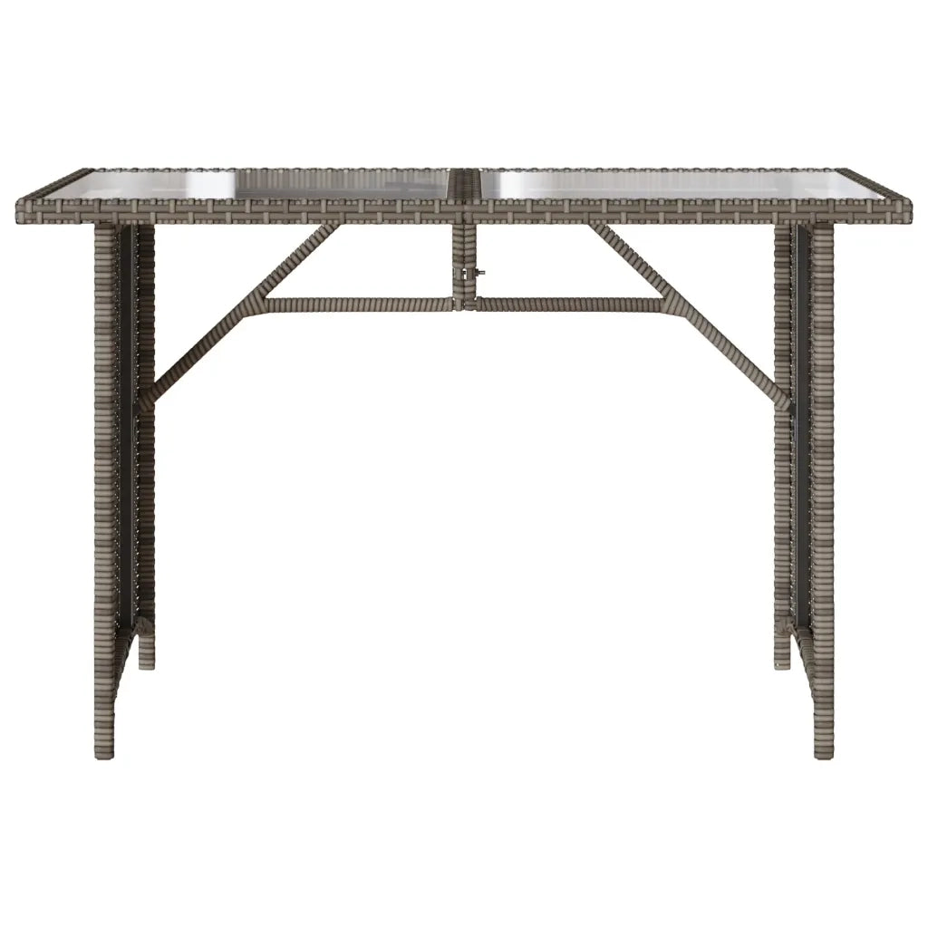 Set da Pranzo da Giardino 2 pz | Set Salotto da Giardino con Cuscini in Polyrattan Grigio