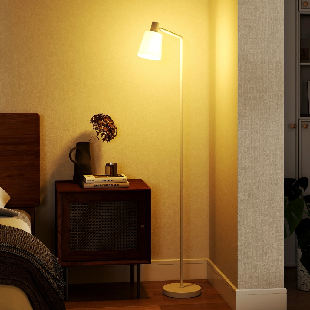 Lampada da Terra LED Regolabile 3 Temperature Colore 3000K-6500K ¨C zephmum ¨C Bianco