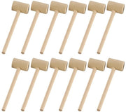 Mini martello in legno - Set di 12 martelli in legno - Ideale per giochi di società - Utilizzabile come sorpresa per regali - Piccoli martelli in legno