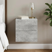 Mobiletto da notte a muro Grigio Cemento 33 x 34,5 x 40 cm 898471