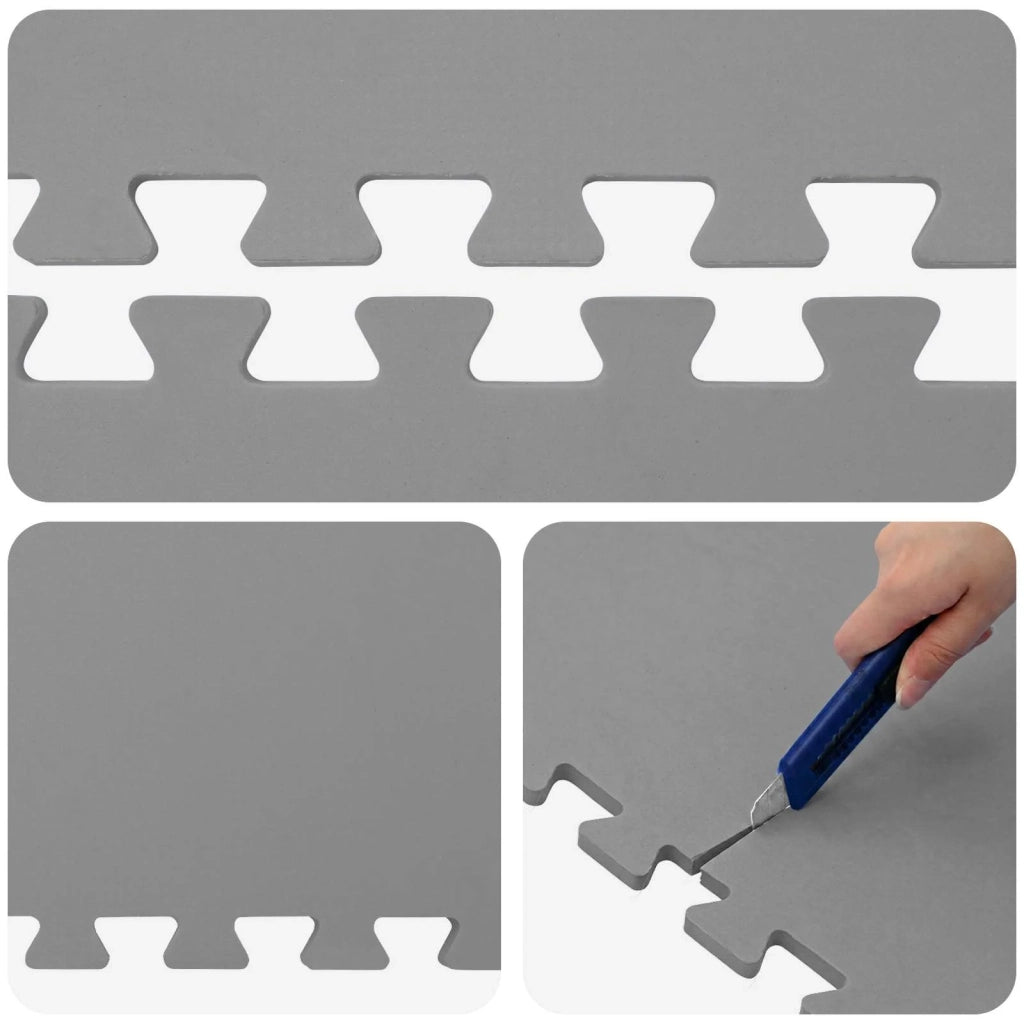 Tappetino per piscina 24 pcs Grigio 8,64 m² Schiuma EVA 3433292