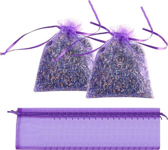 Confezioni per organizzare piccole cose 7 x 9 cm vuote - Sacchetti per profumo lavanda con cordino per tirare.