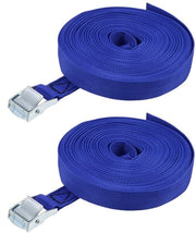 Cinturone di trasporto a camme 2 pezzi, 12m x 25mm, 250kg di carico, in polipropilene, colore blu