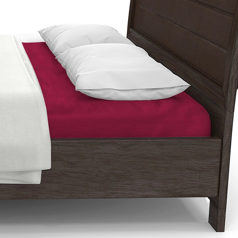 Lenzuolo letto sotto con angoli 100% puro cotone Made in Italy tinta unita Ciclamino - 1 Piazza e mezza