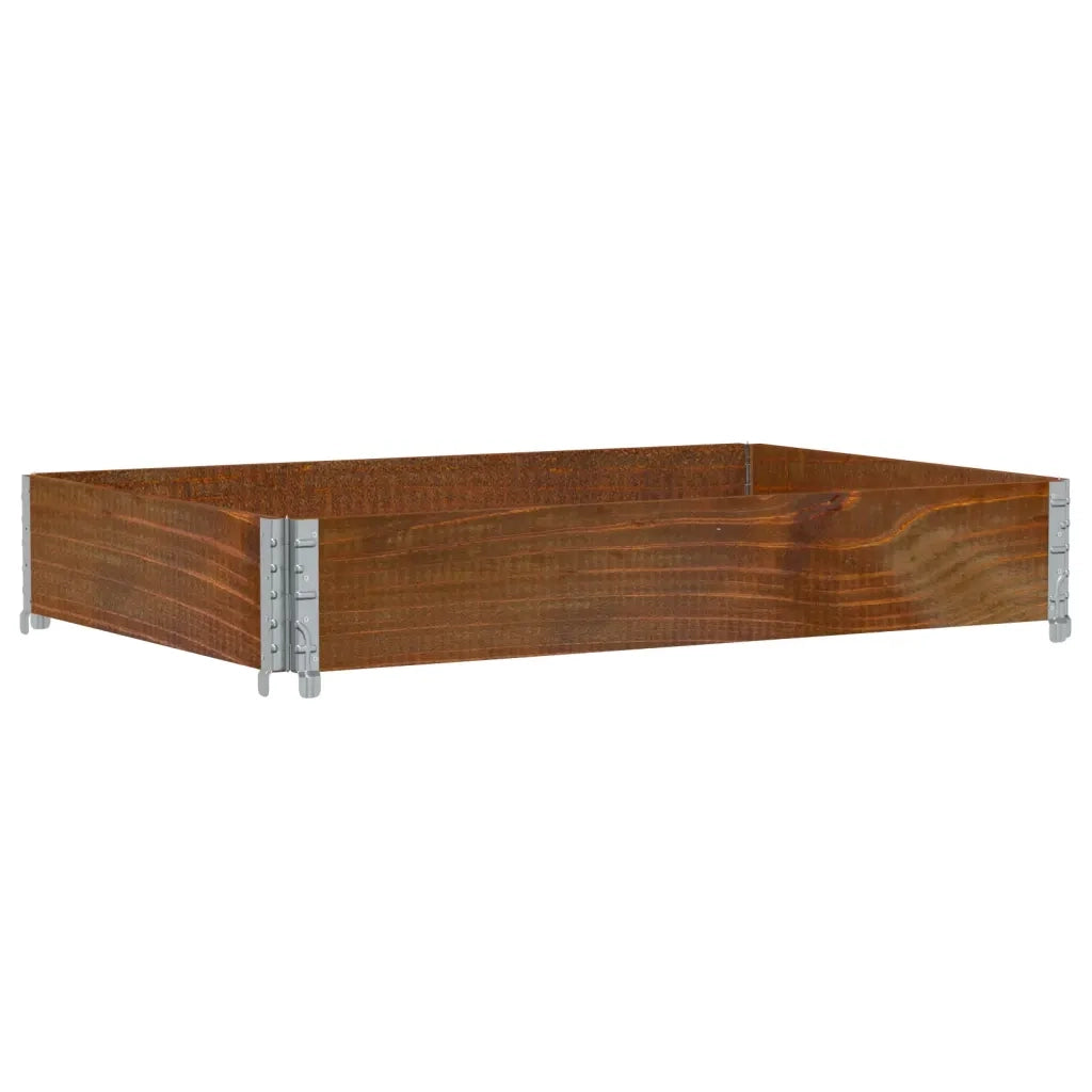 Paretale per Pallet Marrone 120x80cm in Legno Massello di Pino
