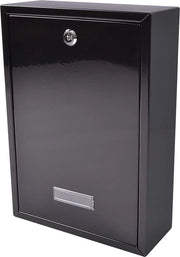 Postino di servizio posteriore in acciaio nero 243 x 351 x 98 mm - Garanzia di qualità