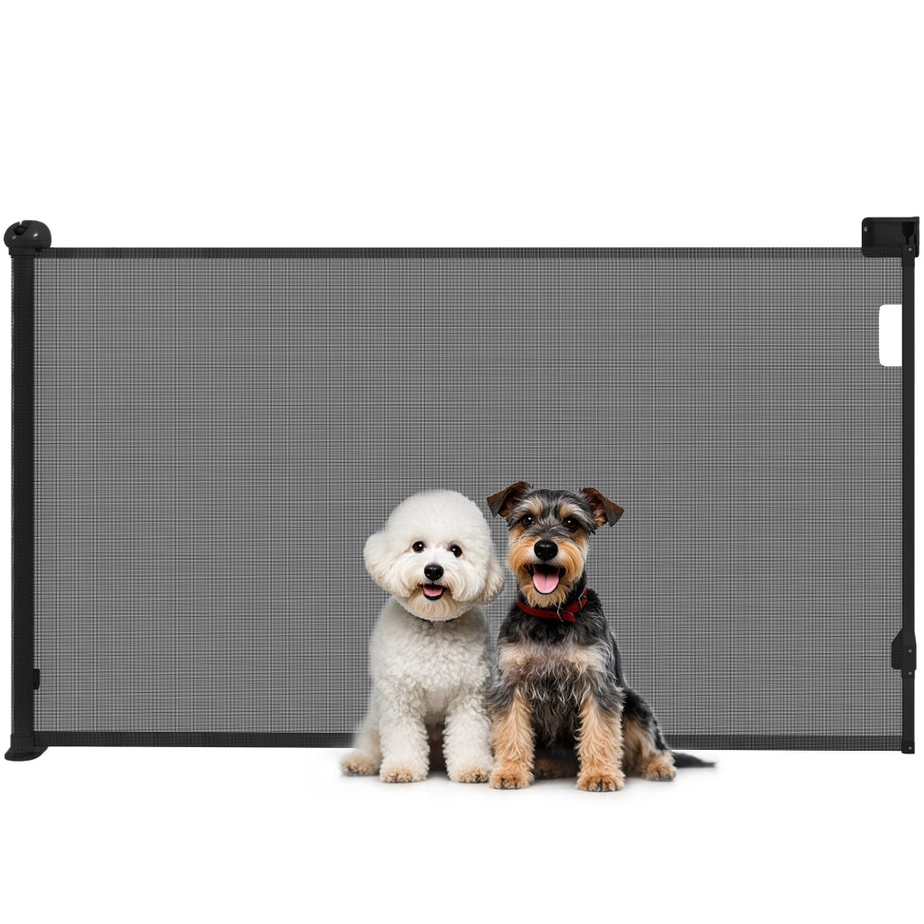 Cancelletto di Sicurezza Estensibile per Cani ¨C Xylo ¨C 0-140 cm Nero