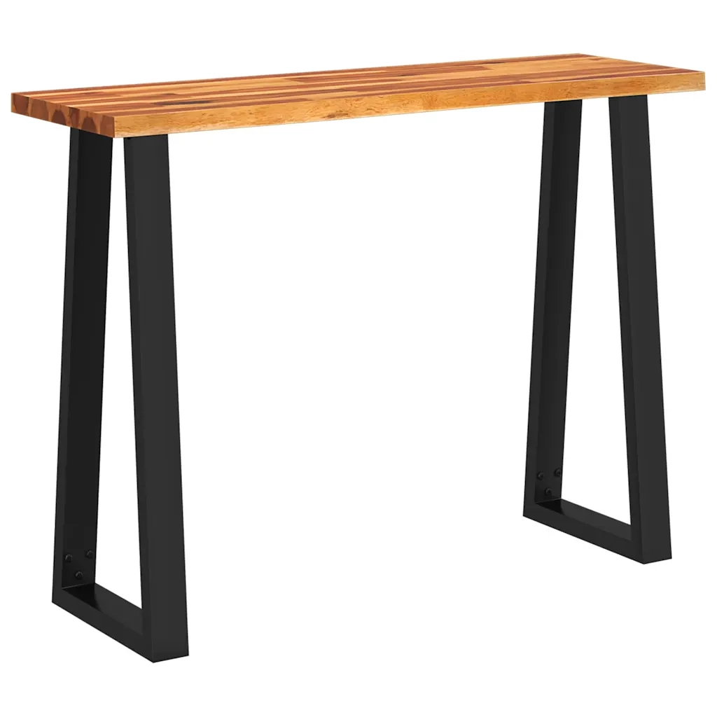 Tavolo Consolle Bordi Vivi 110x35x80 cm Legno Massello Acaciacod mxl 81383
