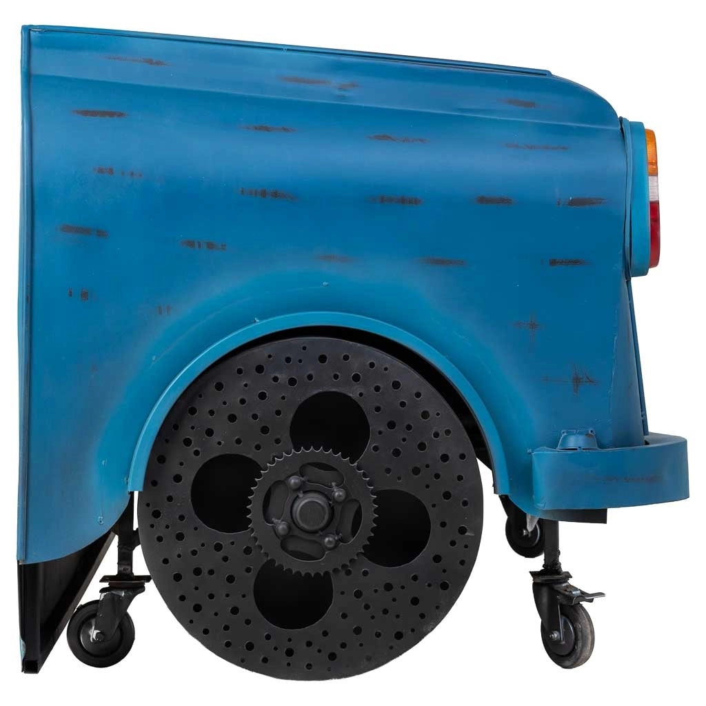 Baule portabottiglie blu 17x84x86,50