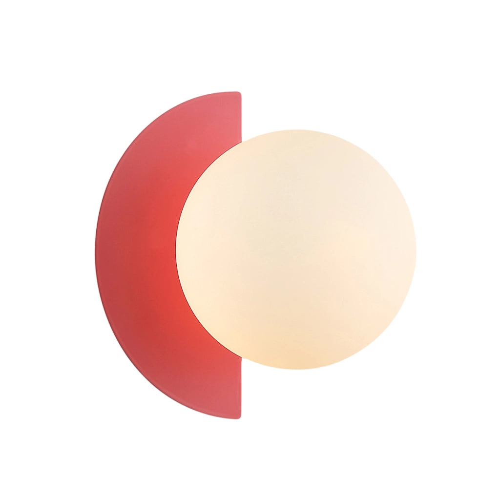 Applique NAUTI Italux sfera vetro bianco rosa G9 25W