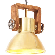 Lampada a Sospensione Industriale 25 W Ottone Rotonda 19 cm E27 cod mxl 63363
