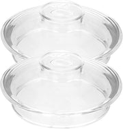 Dekalogo Transparente 9 cm - 2 Pezzi - Riserva - Translucido - Adatto per Teiera - Vetro Resistenze al Colpo - Coperchio per Teiera