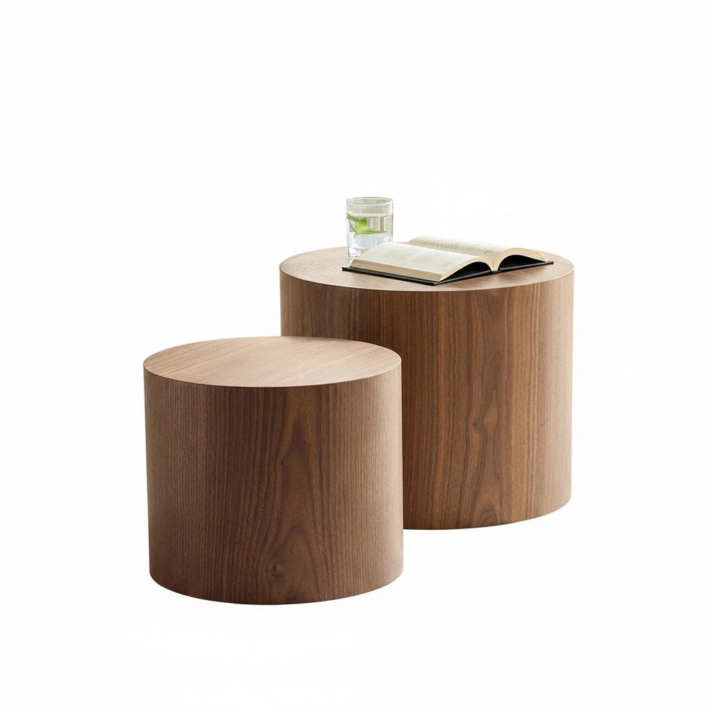 Set di 2 tavolini modulari impilabili - Xylo - Nero e 2 colori, convertibili e poco ingombranti per il soggiorno ?480*380+ ?380*320