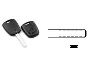 COVER CHIAVI PER AUTO CITROEN HU83RS2  HU83RS2  2 bottoni    SILCA