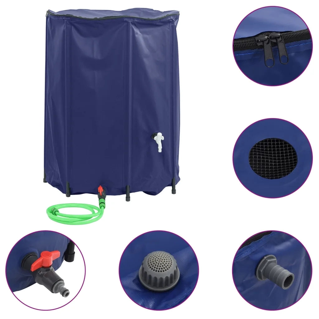 Serbatoio Acqua con Rubinetto Pieghevole 1350 L in PVC 156008