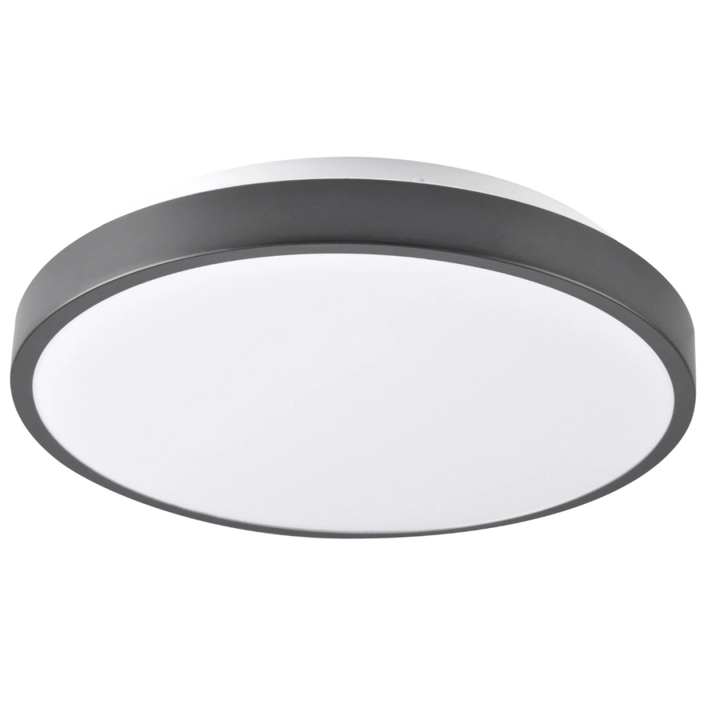 Plafoniera LED Polux Kern 29cm bianco/nero 15W 4000K