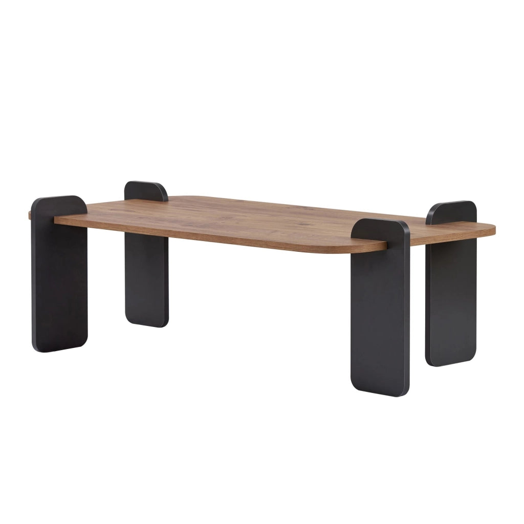 Tavolino in legno "Renard" - 120 x 60 x 35 cm - Marrone chiaro