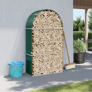 Portaceppi Verde 120x45x210 cm in Acciaio Zincato 364542