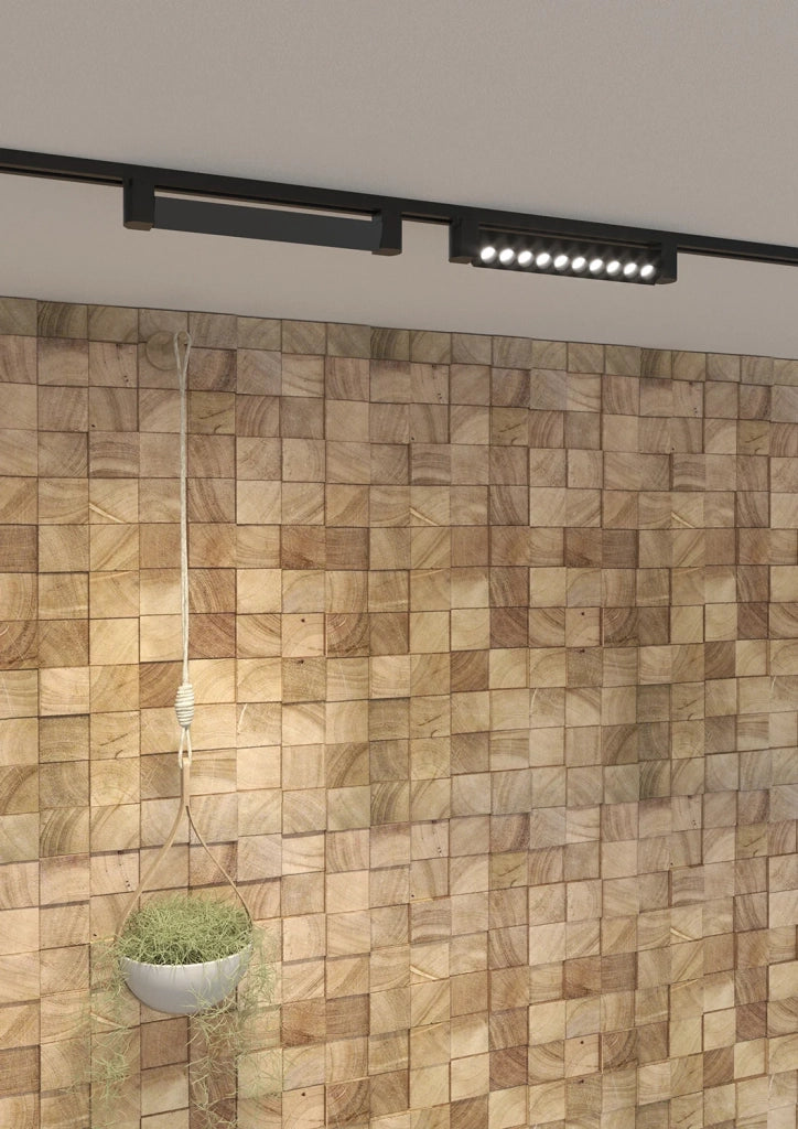 Modulo Led Moderno Mono Milo Metallo Nero Led 18W Naturale