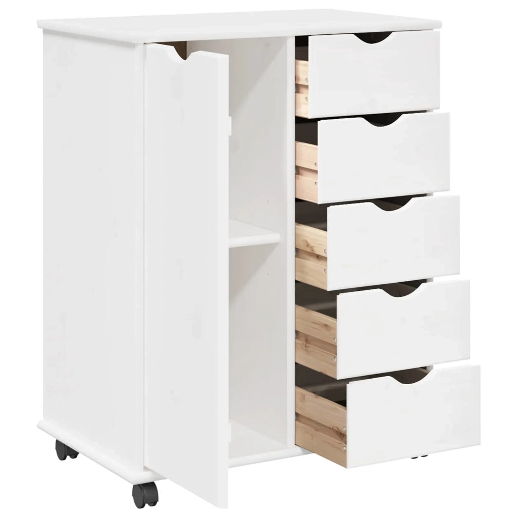 Mobile con Ruote con ruota Bianco 63,5 x 39 x 79 cm 42028361