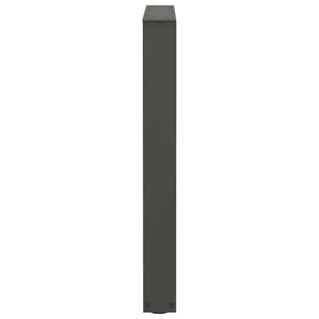 Gambe per tavolo da pranzo a forma di V 2 pz Antracite 70x(72-73,3) cm Acciaio