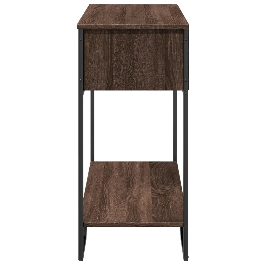 Tavolo Consolle Rovere Marrone 100x35x74,5 cm in Truciolato