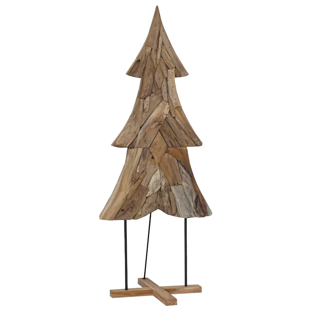 Albero di Natale Marrone 181,5 cm Legno massello di teak 42017933