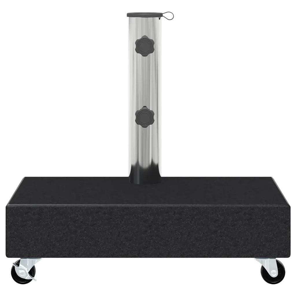Base per ombrellone-Supporto per ombrellone Nera 45x25x8,3 cm in Granito