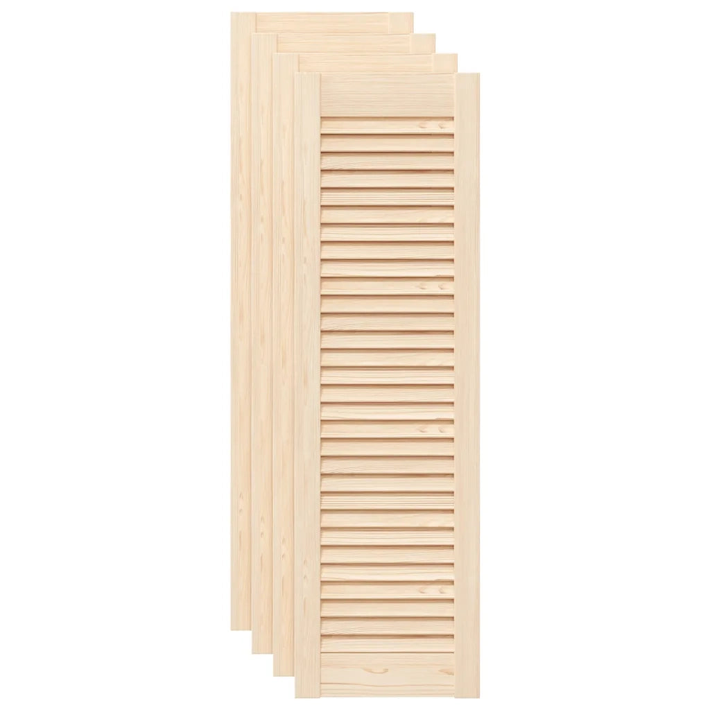 Ante con Design a Lamelle 4 pz 99x29,5 cm in Legno di Pino
