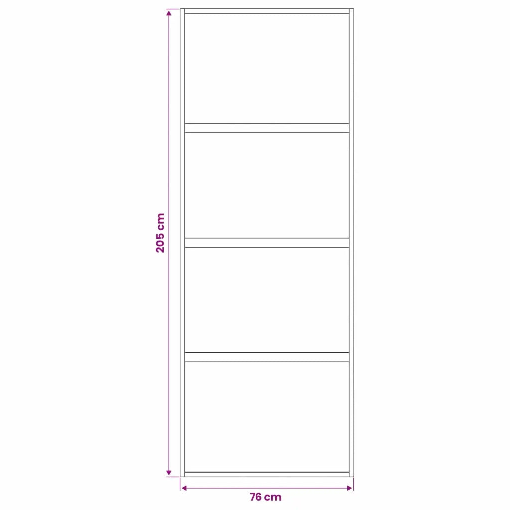 Porta scorrevole 76 x 205 cm Vetro Temperato e Alluminio 42054105