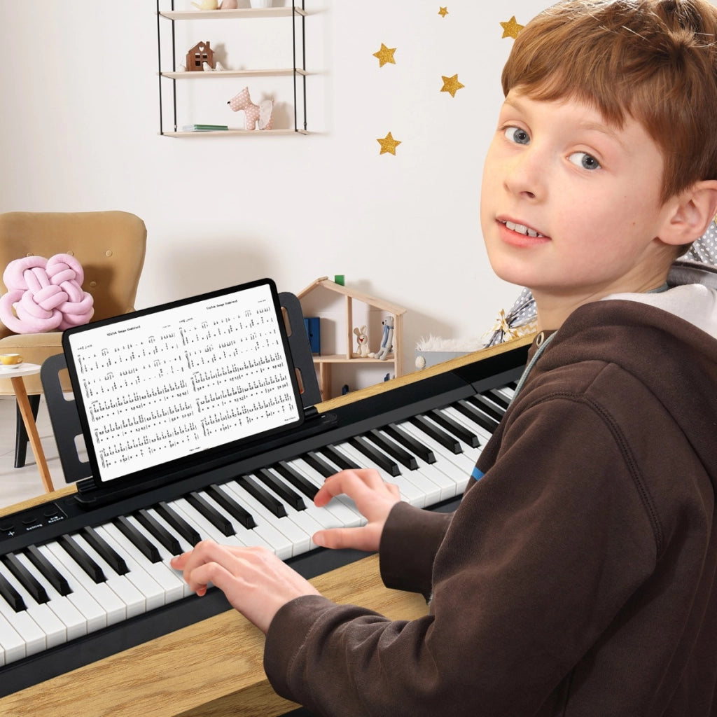 Tastiera elettronica con 88 tasti borsa per la conservazione pedale di risonanza, Pianoforte digitale portatile