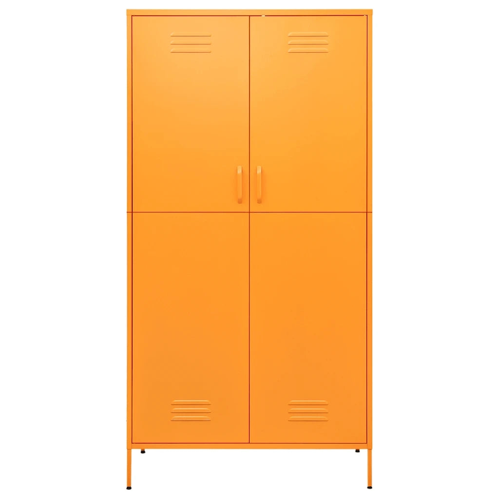Armadio Giallo Senape 90x50x180 cm in Acciaio 336245