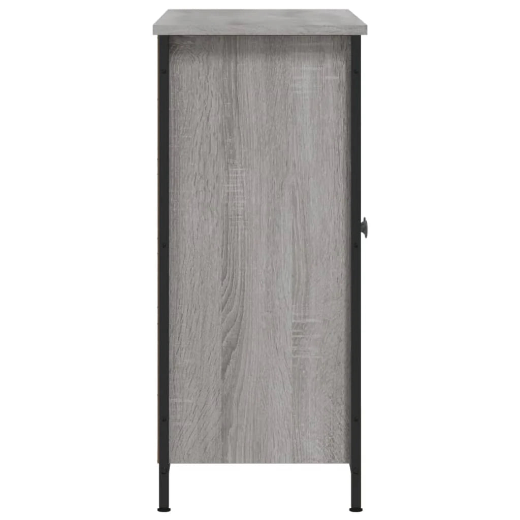 Buffet credenza cassettiera armadio mobile contenitore organizer cucina soggiorno rovere Sonoma 100 x 33 x 75 cm legno ingegnerizzato grigio 02_0036245
